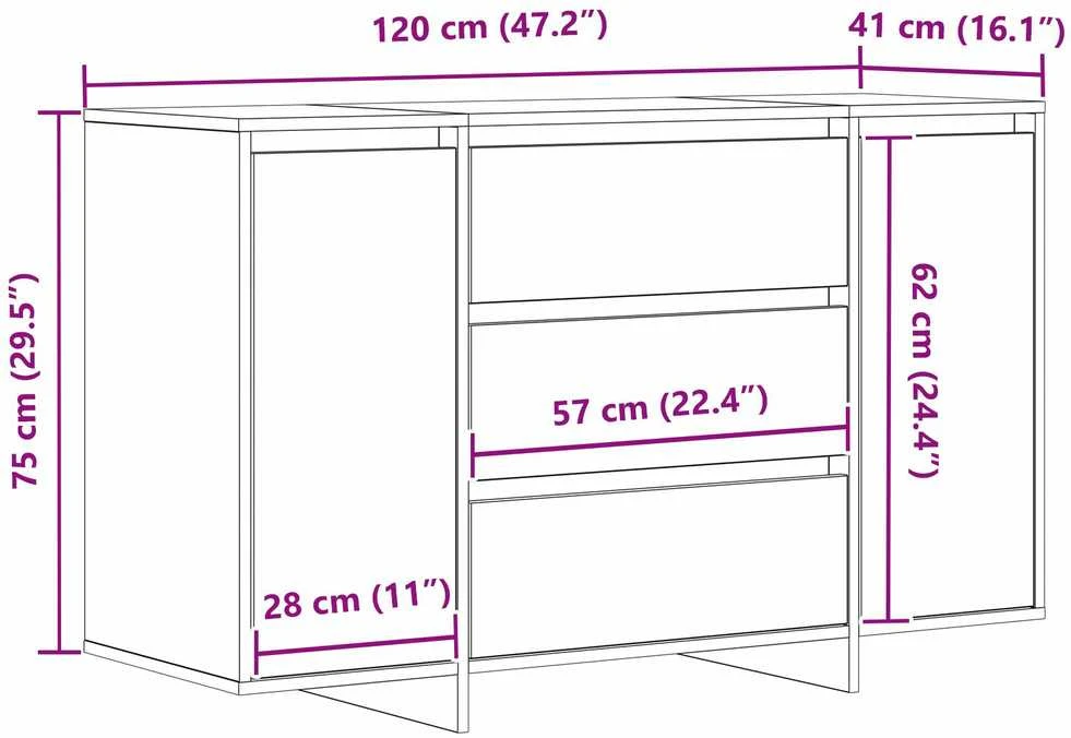 Kabalas Amatininkų ąžuolas 120 x 41 x 75 cm Apdirbta mediena