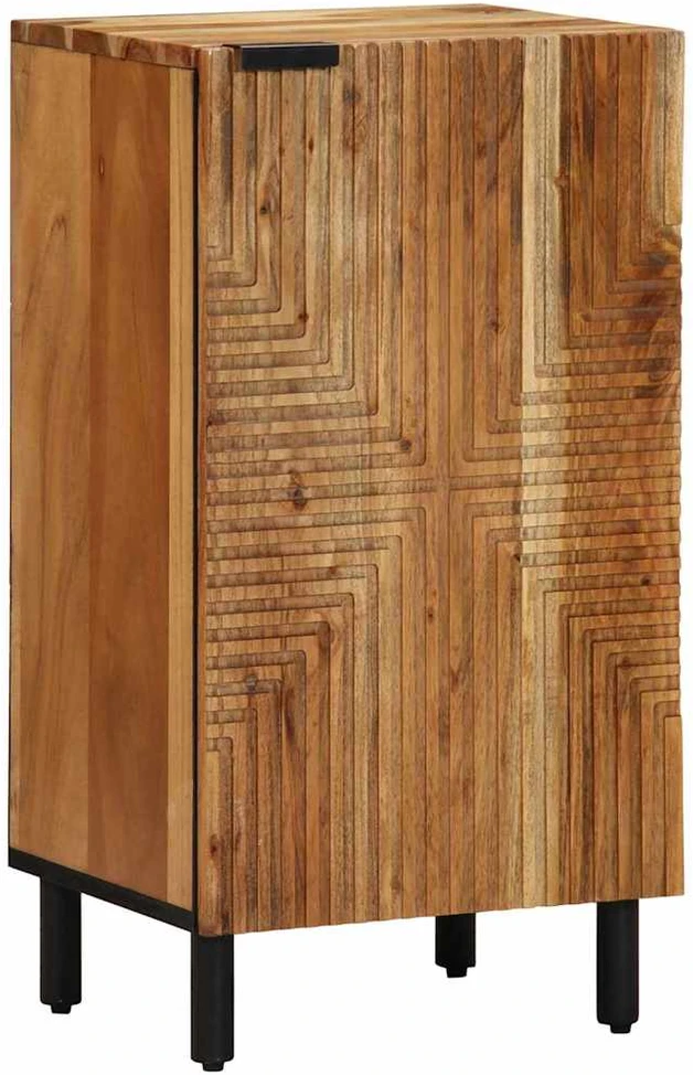 Kabalas su lentyna Ruda 40 x 33,5 x 75 cm Kietas mango medis