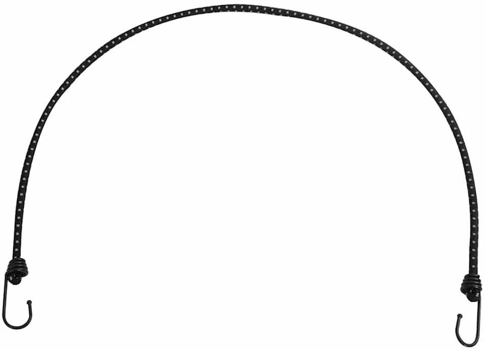 Bungee virvelės su juostelėmis ir kabliukais, 50vnt., 100cm