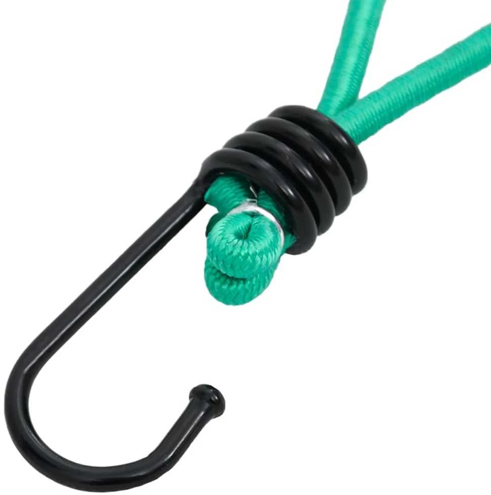 TV staliukas Bungee virvelės su kabliukais, 20vnt., 15cm
