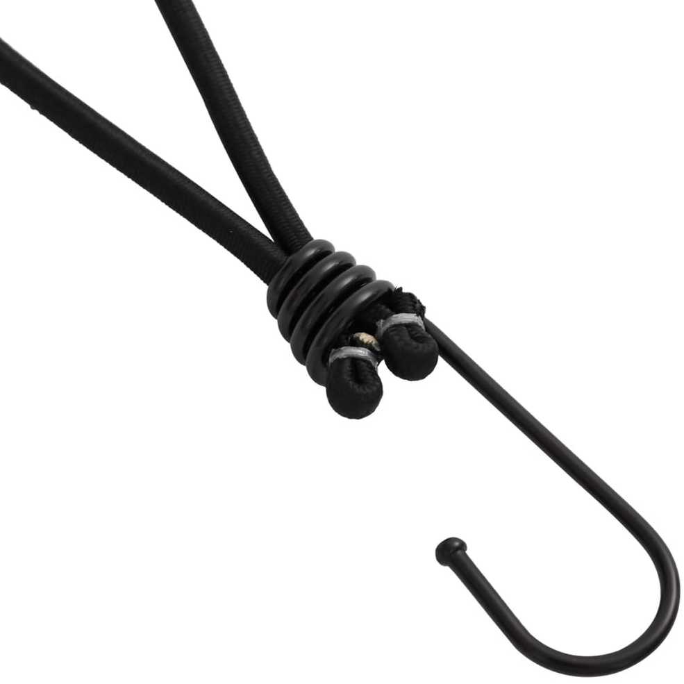 Bungee virvelės su kabliukais, 50vnt., 17cm