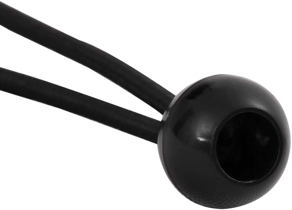 Bungee virvelės su kamuoliukais, 25vnt., 21x0,5cm