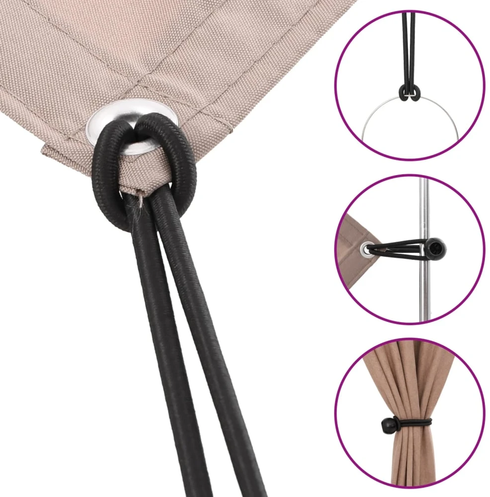 Bungee virvelės su kamuoliukais, 50vnt., 21x0,5cm