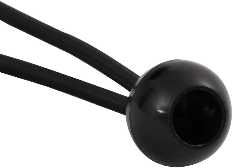 Bungee virvelės su kamuoliukais, 50vnt., 21x0,5cm