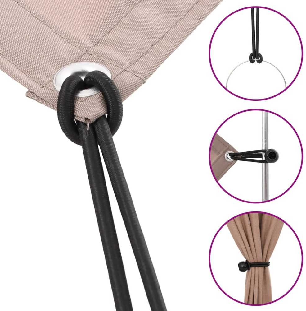Bungee virvelės su kamuoliukais, 50vnt., 21x0,5cm