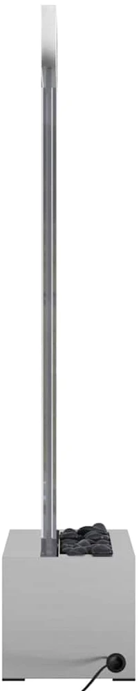 Burbulų kolona su įvairių spalvų LED, plienas ir akrilas, 110cm