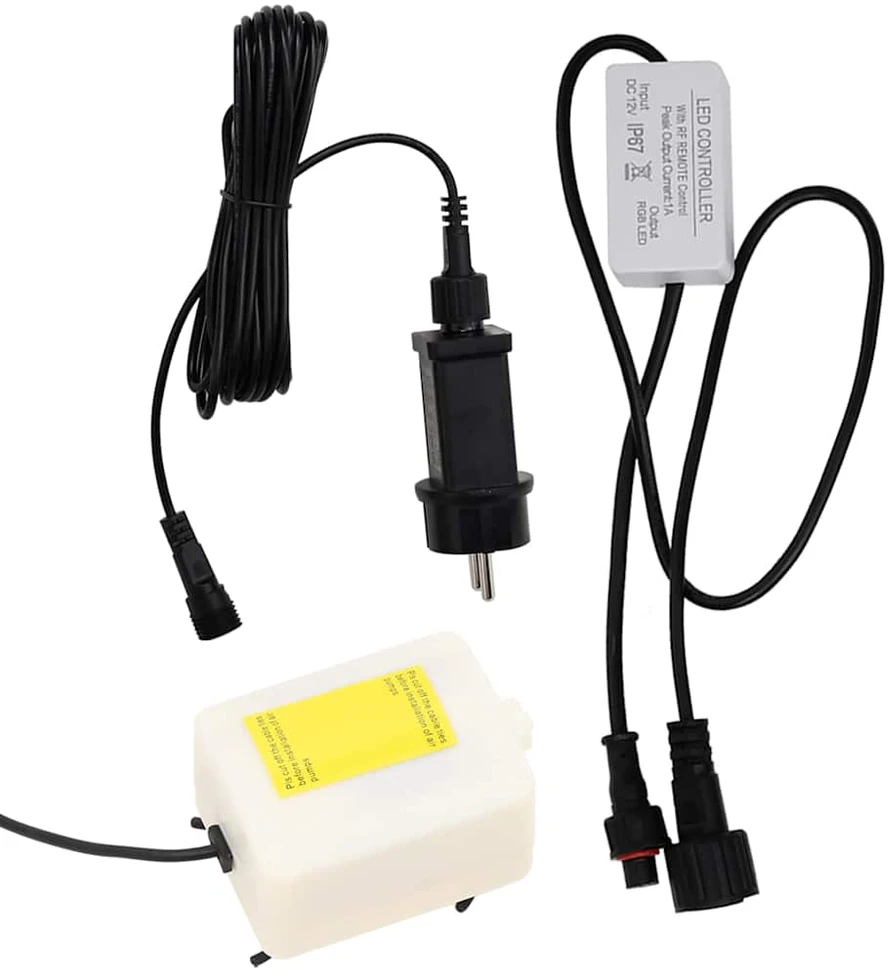 Burbulų kolona su įvairių spalvų LED, plienas ir akrilas, 110cm
