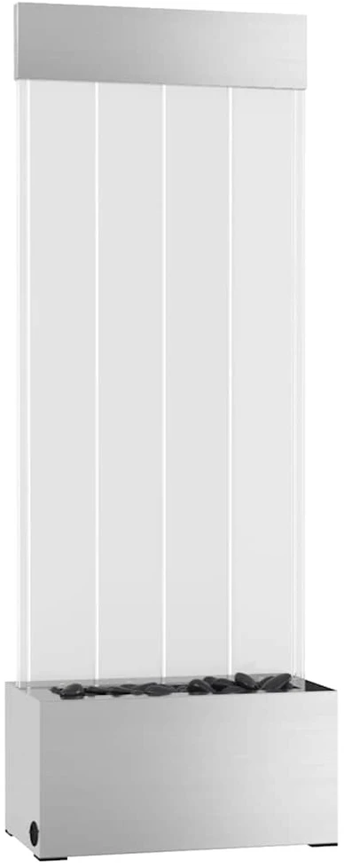 Burbulų kolona su įvairių spalvų LED, plienas ir akrilas, 110cm