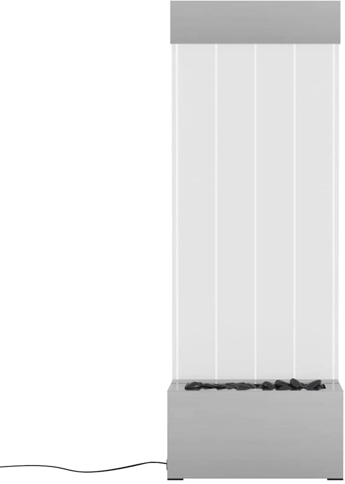 Burbulų kolona su įvairių spalvų LED, plienas ir akrilas, 110cm