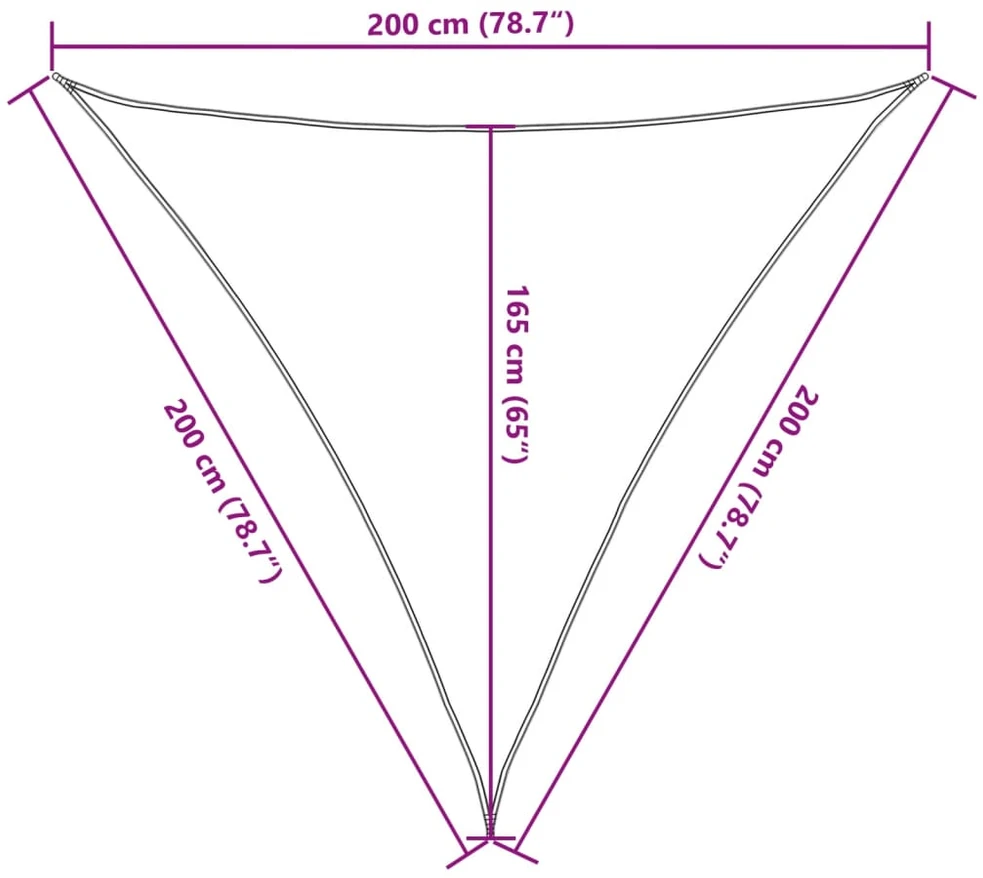 Burė nuo saulės, balta, 2x2x2m, 100% oksfordo poliesteris