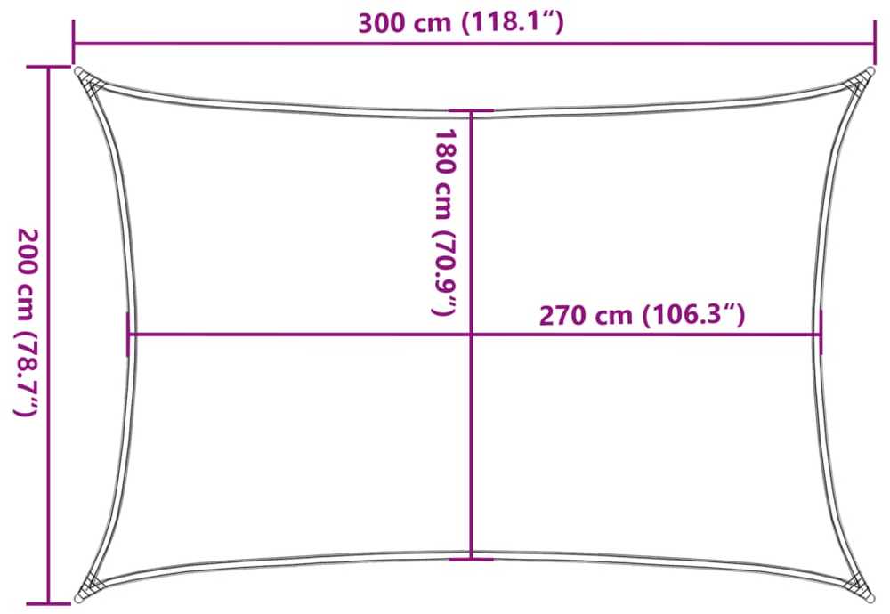 Burė nuo saulės, geltonos spalvos, 2x3m, HDPE, 160g/m²