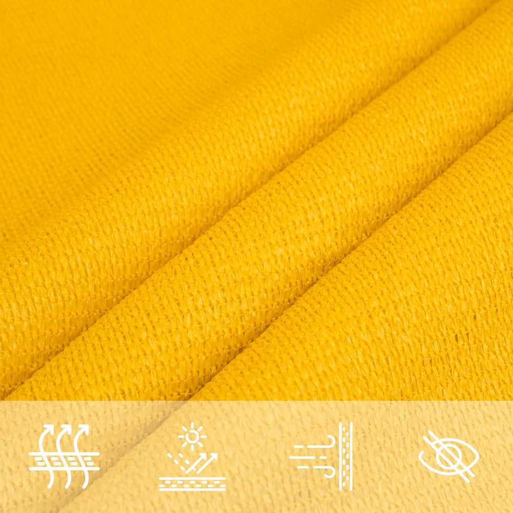 Burė nuo saulės, geltonos spalvos, 5x8m, HDPE, 160g/m²