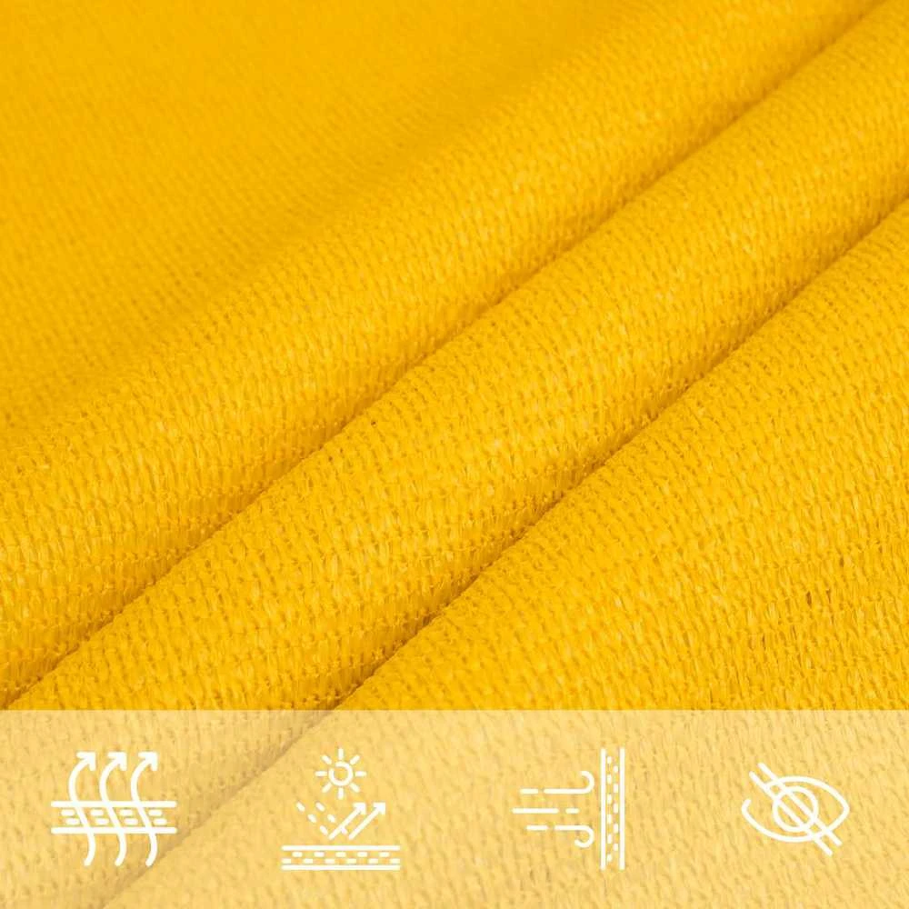 Burė nuo saulės, geltonos spalvos, 6x7m, HDPE, 160g/m²