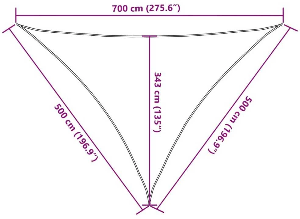 Burė nuo saulės, juoda, 7x5x5m, 100% oksfordo poliesteris