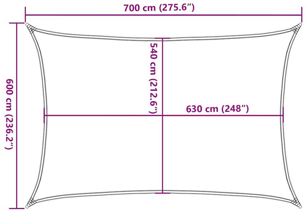 Burė nuo saulės, mėlynos spalvos, 6x7m, HDPE, 160g/m²
