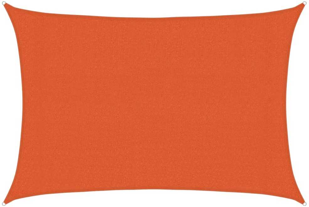 Burė nuo saulės, oranžinės spalvos, 3x4m, HDPE, 160g/m²