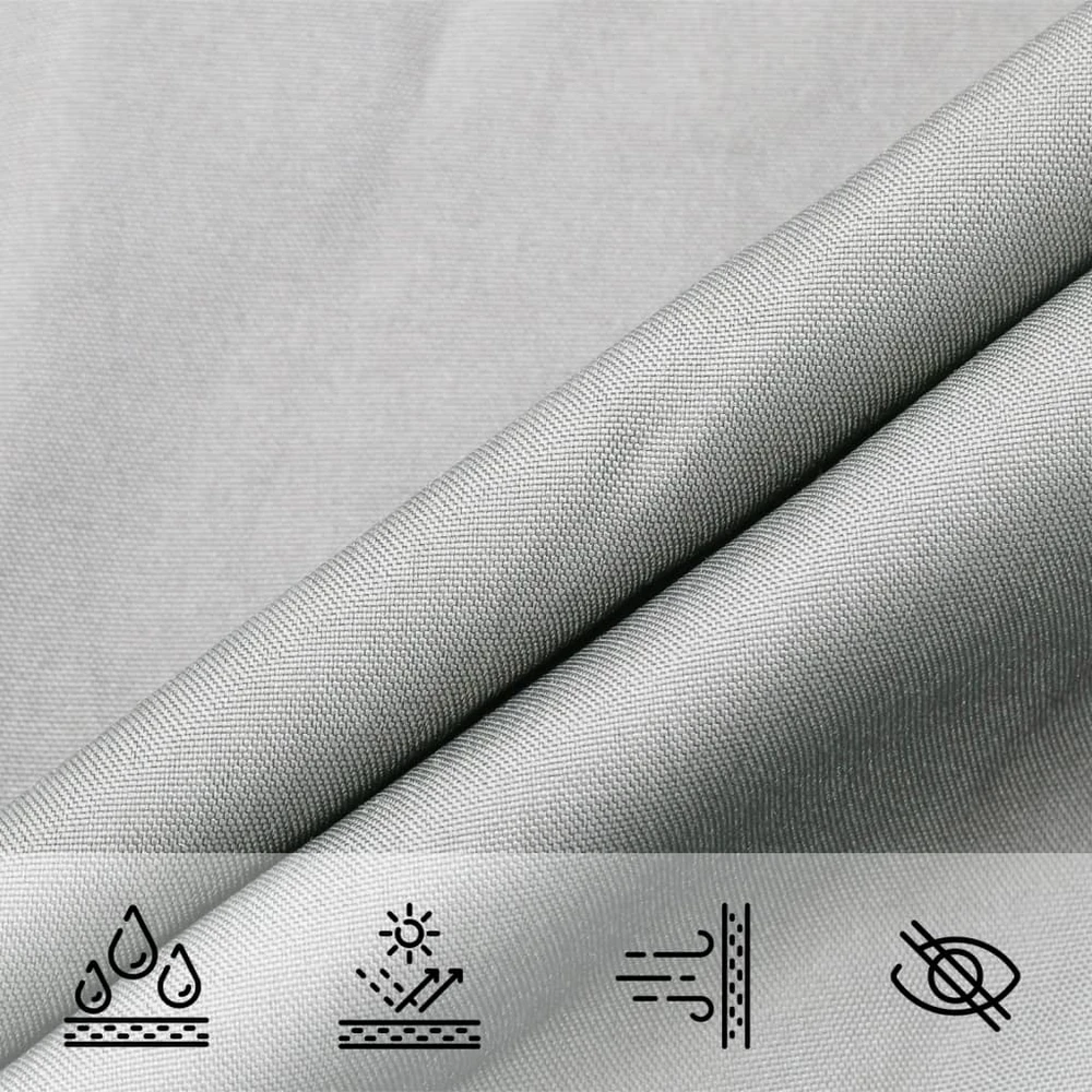 Burė nuo saulės, pilka, 4x5m, 100% oksfordo poliesteris
