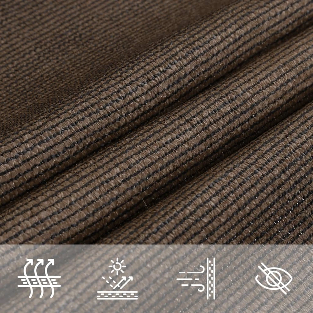 Burė nuo saulės, rudos spalvos, 5x6m, HDPE, 160g/m²