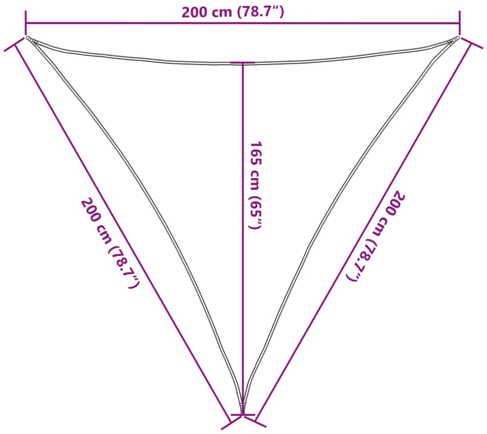 Burė nuo saulės, smėlio, 2x2x2m, 100% oksfordo poliesteris