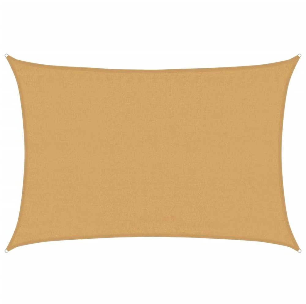 Burė nuo saulės, smėlio, 3,5x5m, HDPE, 160g/m², stačiakampė