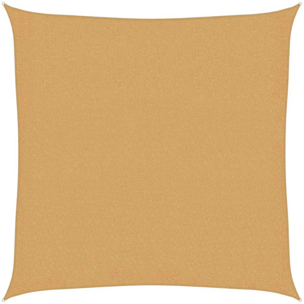 Burė nuo saulės, smėlio, 3,6x3,6m, HDPE, 160g/m², kvadratinė
