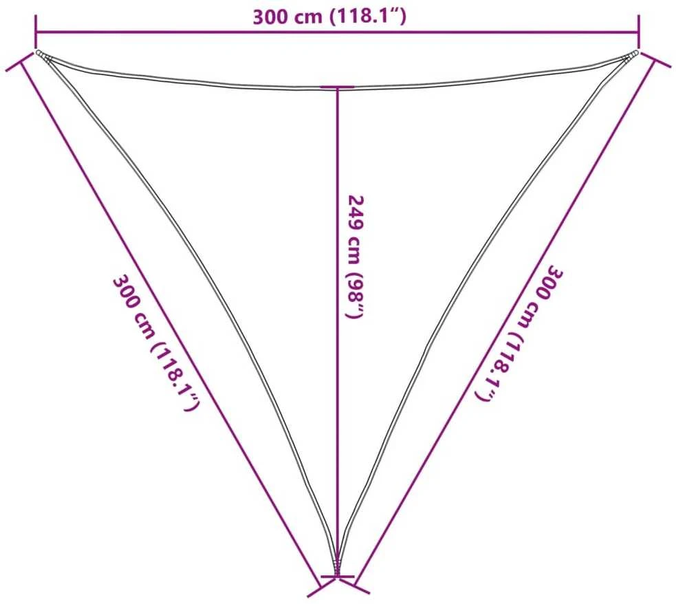 Burė nuo saulės, smėlio, 3x3x3m, 100% oksfordo poliesteris