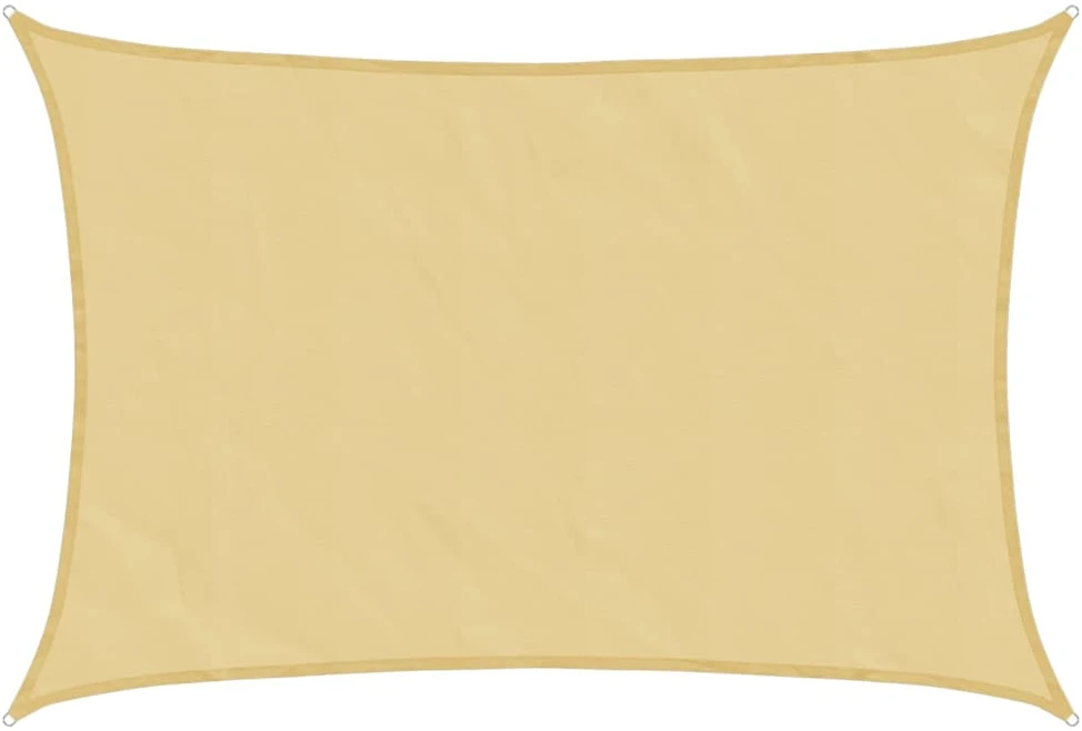 Burė nuo saulės, smėlio, 4x6m, 100% oksfordo poliesteris