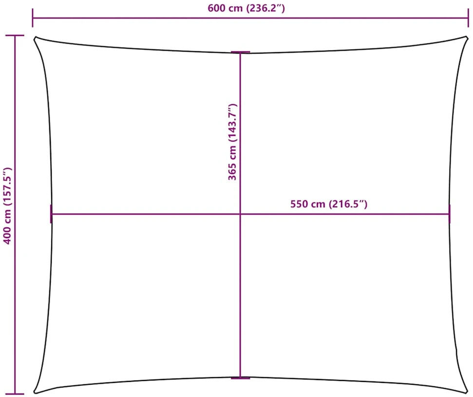 Burė nuo saulės, smėlio, 4x6m, oksfordo audinys, stačiakampė