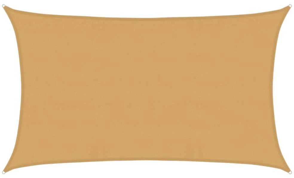 Burė nuo saulės, smėlio, 5x8m, HDPE, 160g/m², stačiakampė