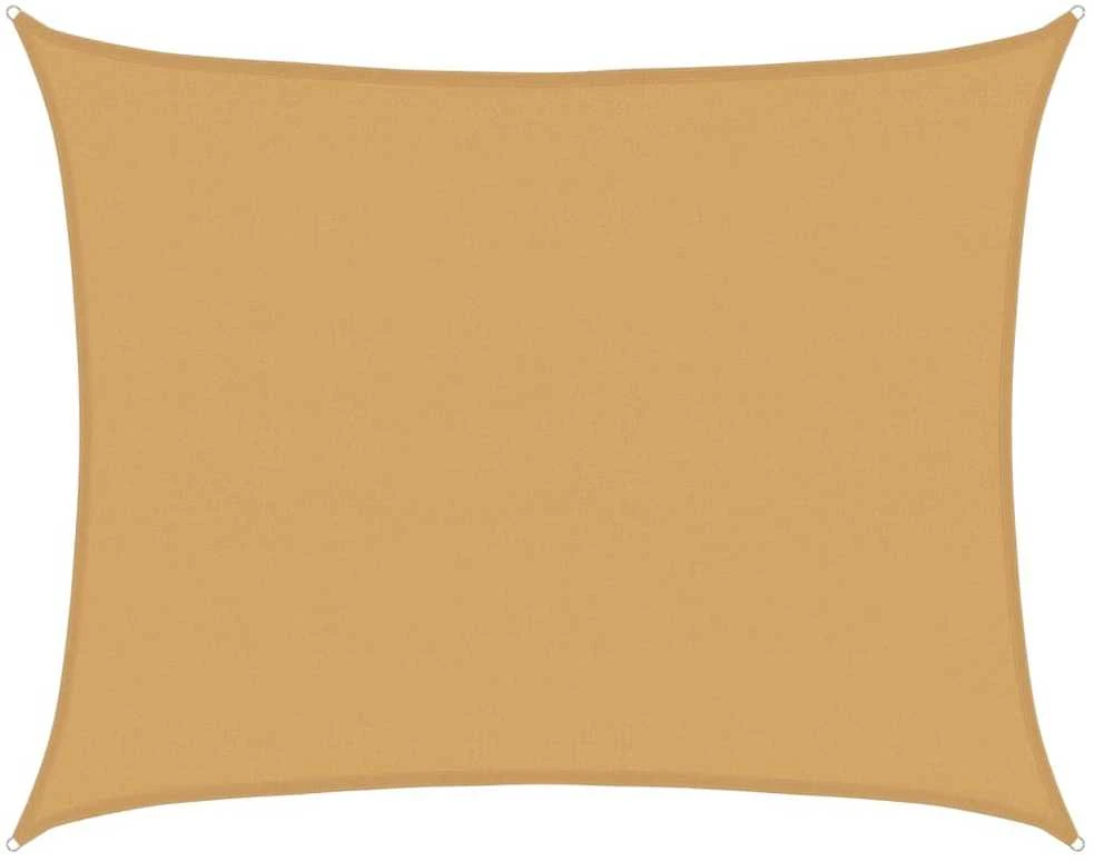Burė nuo saulės, smėlio, 6x8m, HDPE, 160g/m², stačiakampė