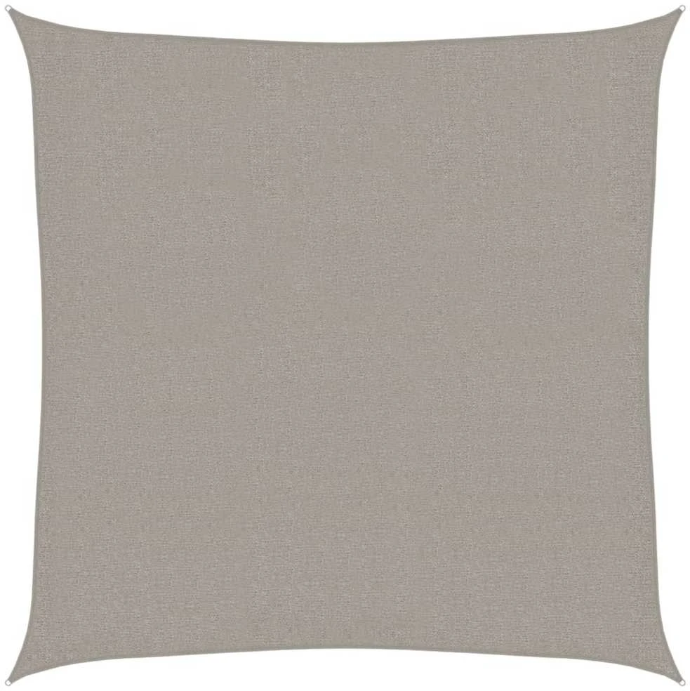 Burė nuo saulės, šviesiai siva, 3x3m, HDPE, 160g/m², kvadratinė