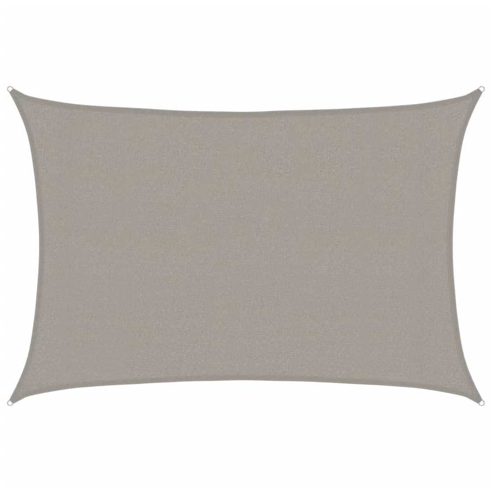Burė nuo saulės, šviesiai siva, 3x4,5m, HDPE, 160g/m²