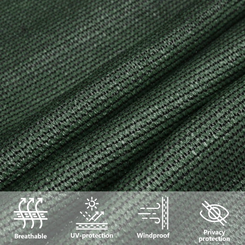 Burė nuo saulės, tamsiai žalios spalvos, 5x6m, HDPE, 160g/m²
