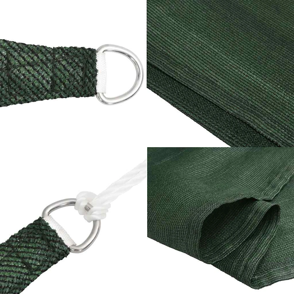 Burė nuo saulės, tamsiai žalios spalvos, 5x7x7m, HDPE, 160g/m² 311484