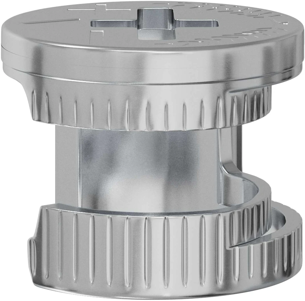 Cam užrakto veržlės 12 vnt. Sidabro 12 x 10 mm Metalas
