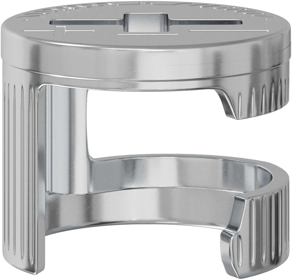 Cam užrakto veržlės 12 vnt. Sidabro 12 x 10 mm Metalas