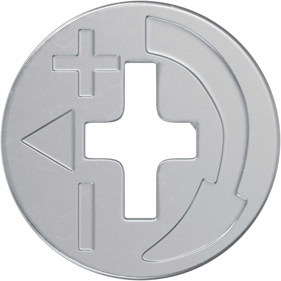 Cam užrakto veržlės 12 vnt. Sidabro 15 x 11,5 mm Metalas