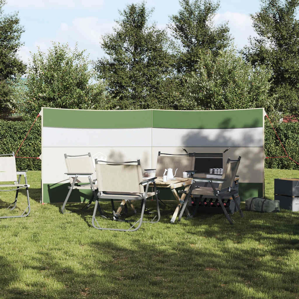 Camping Windbreak Žalias 340x130 cm Atsparus vandeniui