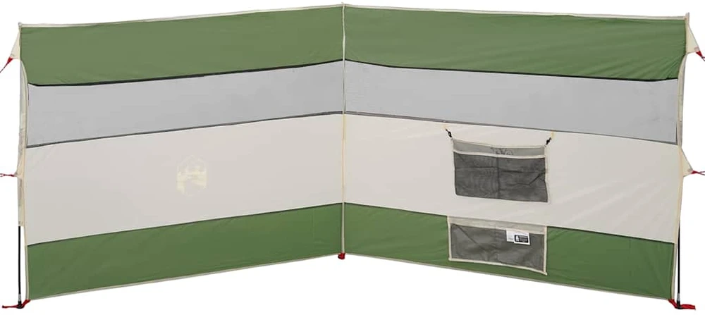 Camping Windbreak Žalias 340x130 cm Atsparus vandeniui