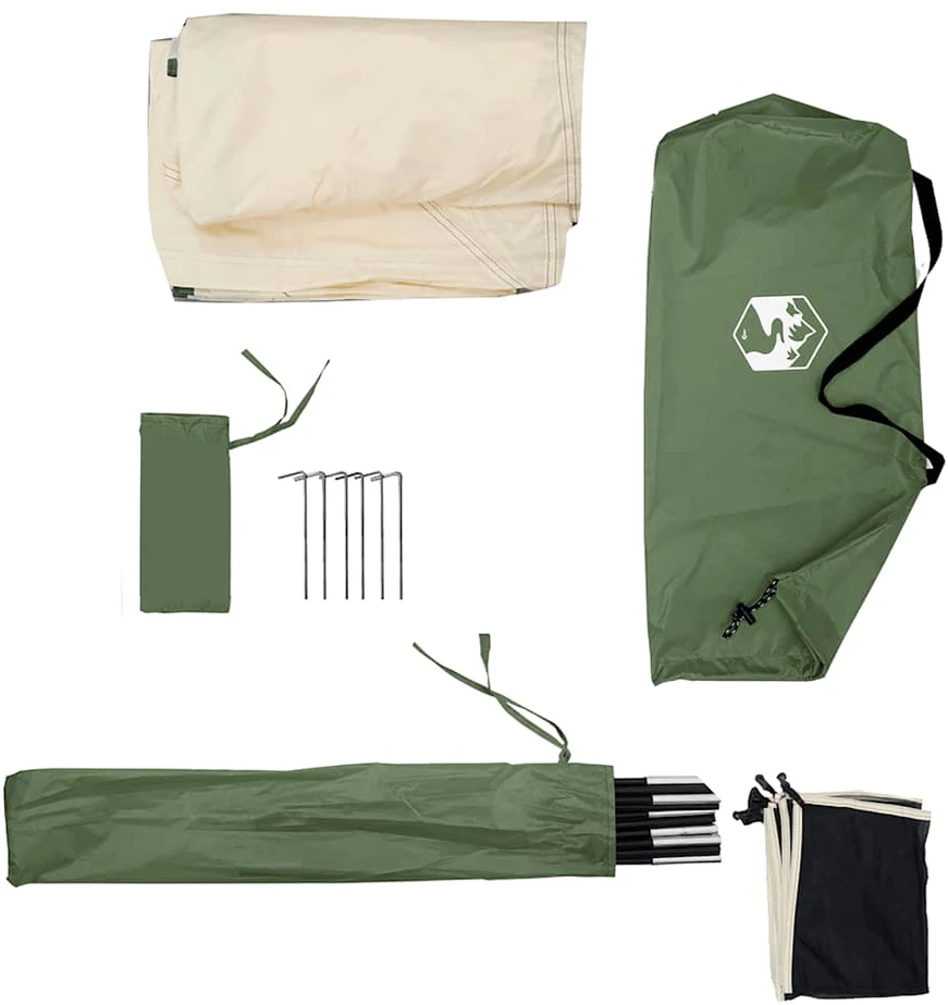 Camping Windbreak Žalias 340x130 cm Atsparus vandeniui