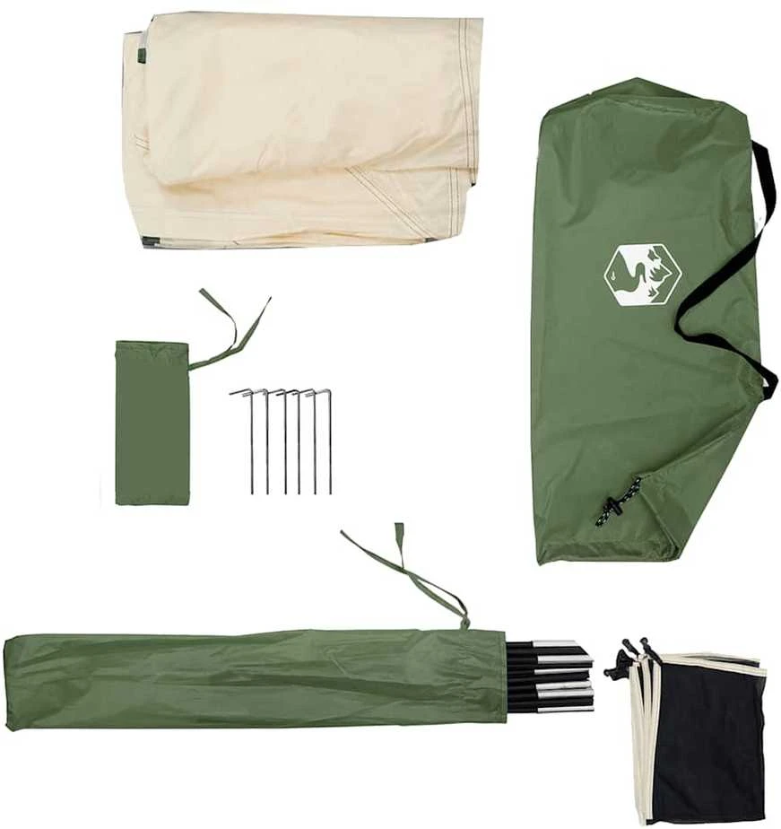 Camping Windbreak Žalias 340x130 cm Atsparus vandeniui