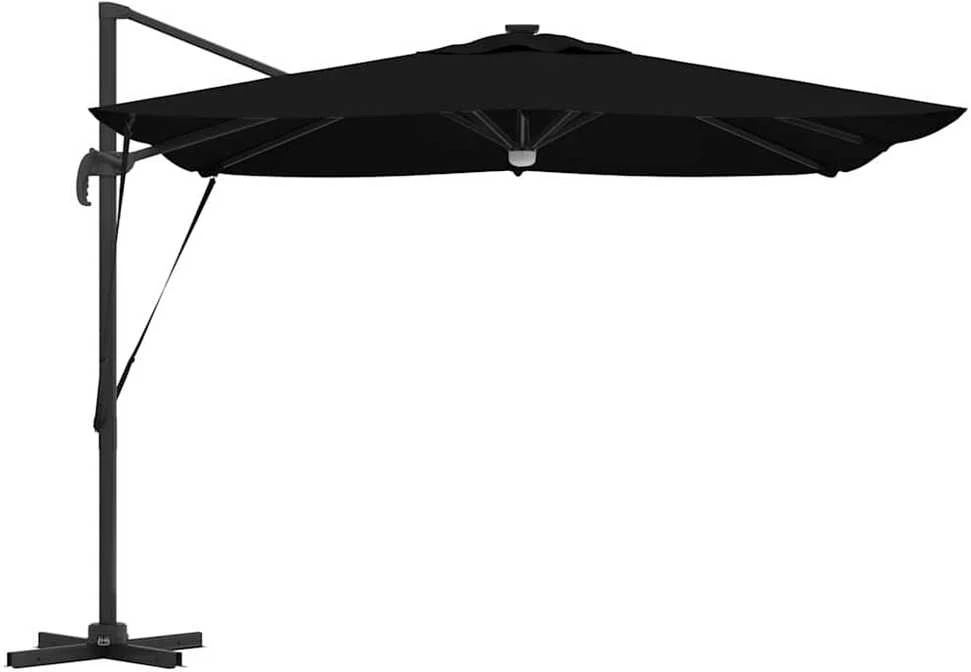Roma Parasol Juoda 286 x 284 x 270 cm Aliuminis ir poliesteris