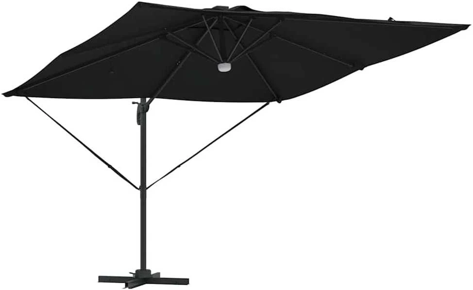 Roma Parasol Juoda 286 x 284 x 270 cm Aliuminis ir poliesteris