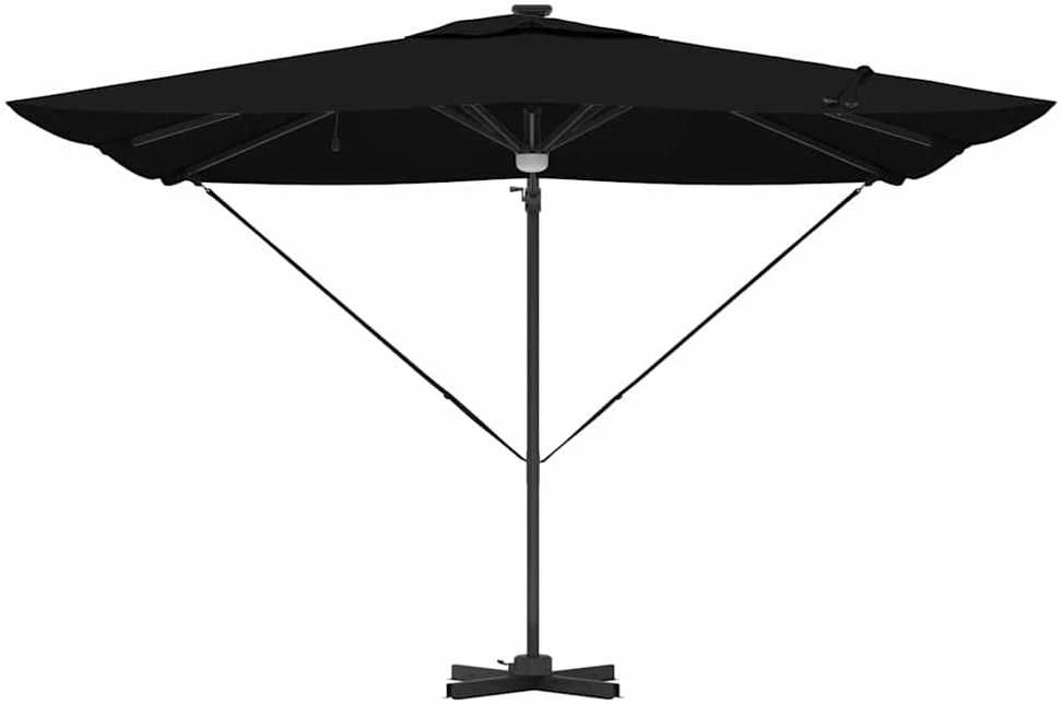 Roma Parasol Juoda 286 x 284 x 270 cm Aliuminis ir poliesteris