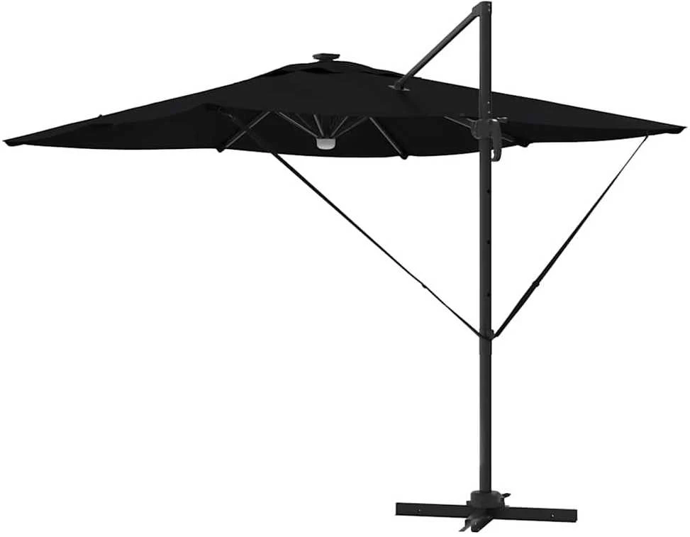 Roma Parasol Juoda 286 x 284 x 270 cm Aliuminis ir poliesteris