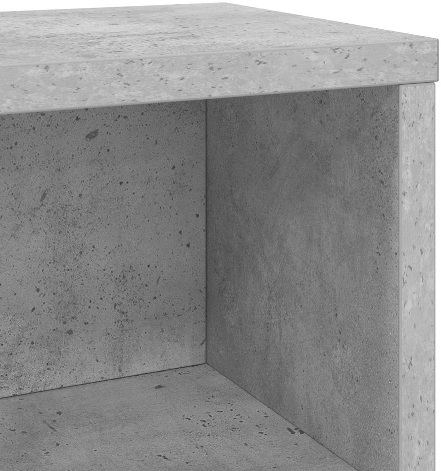 CD saugojimo stovas 2 vnt. Betono pilka 40 x 17 x 17 cm