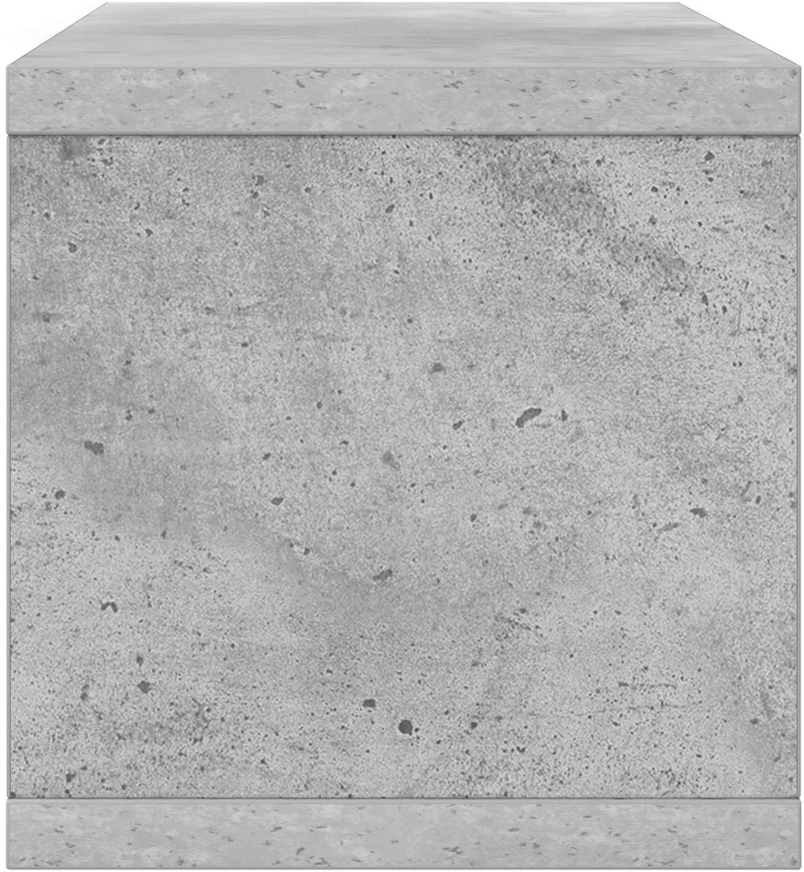 CD saugojimo stovas 2 vnt. Betono pilka 40 x 17 x 17 cm