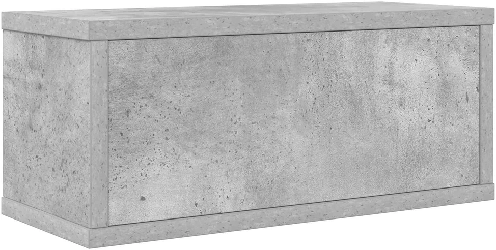 CD saugojimo stovas 2 vnt. Betono pilka 40 x 17 x 17 cm