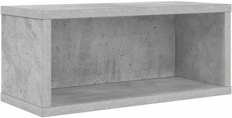 CD saugojimo stovas 2 vnt. Betono pilka 40 x 17 x 17 cm