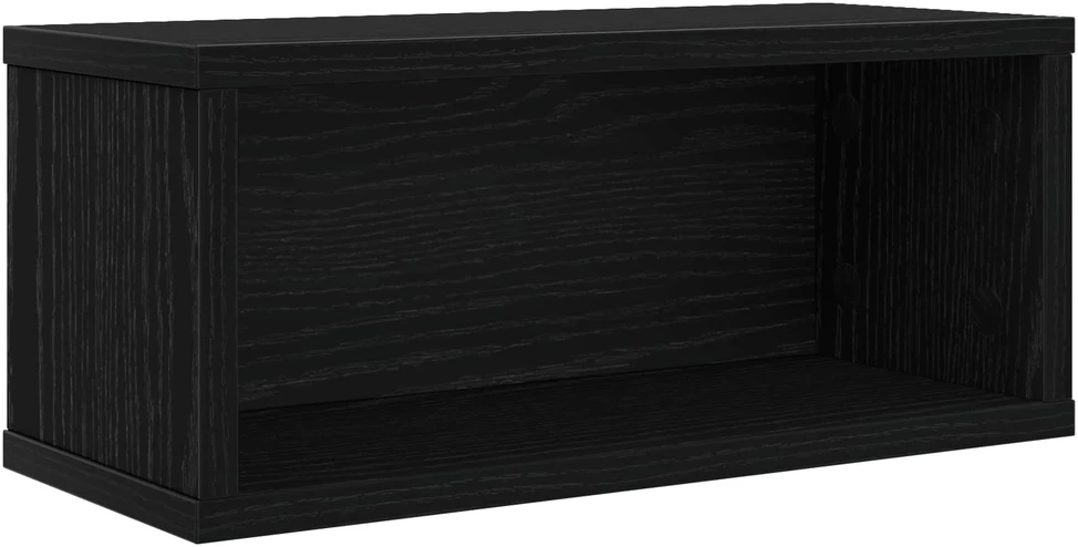 CD saugojimo stovas 2 vnt. Juodojo ąžuolo 40 x 17 x 17 cm